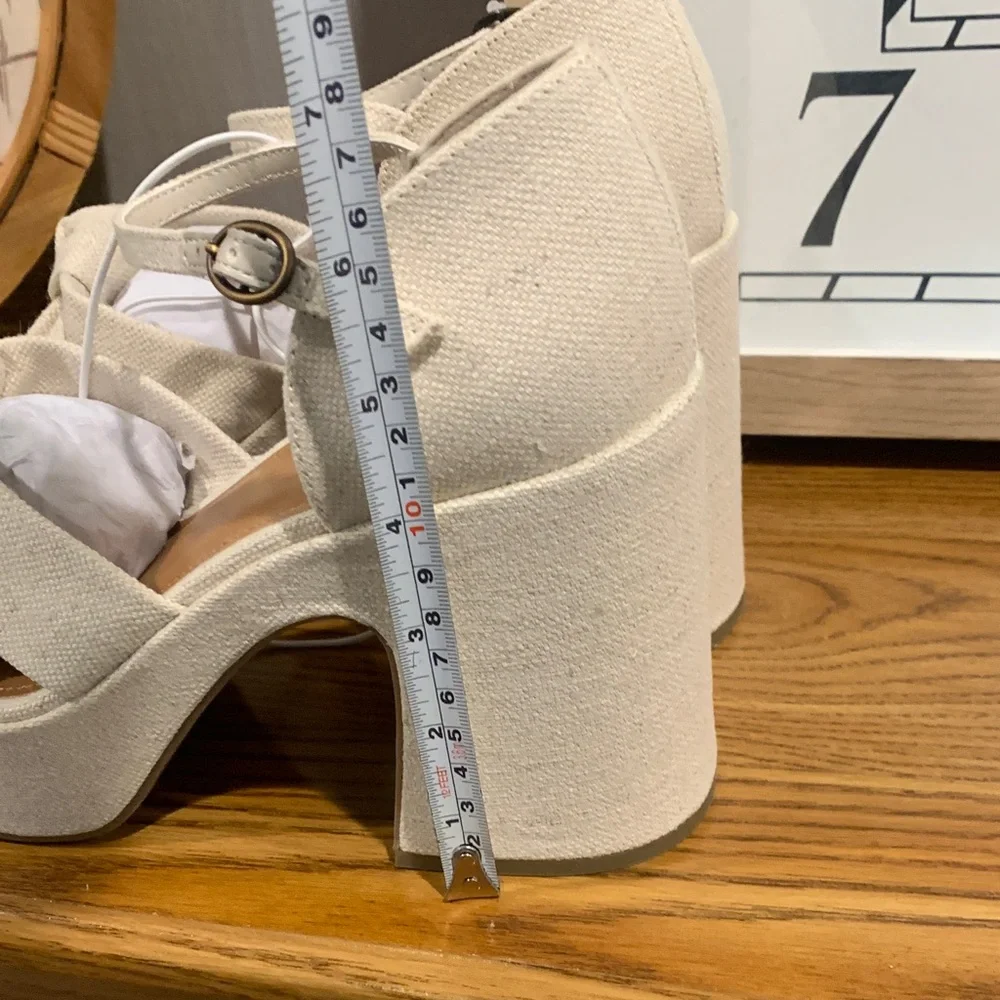 a.n.a Holland Natural Platform Sandals